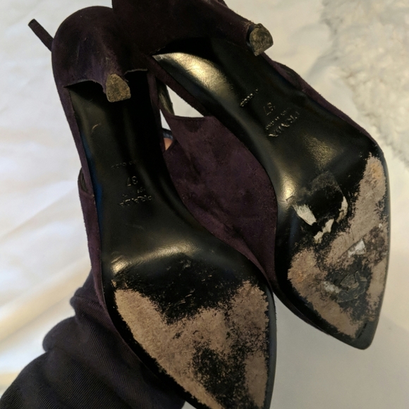 Prada heels 37 purple suede - Picture 4 of 6